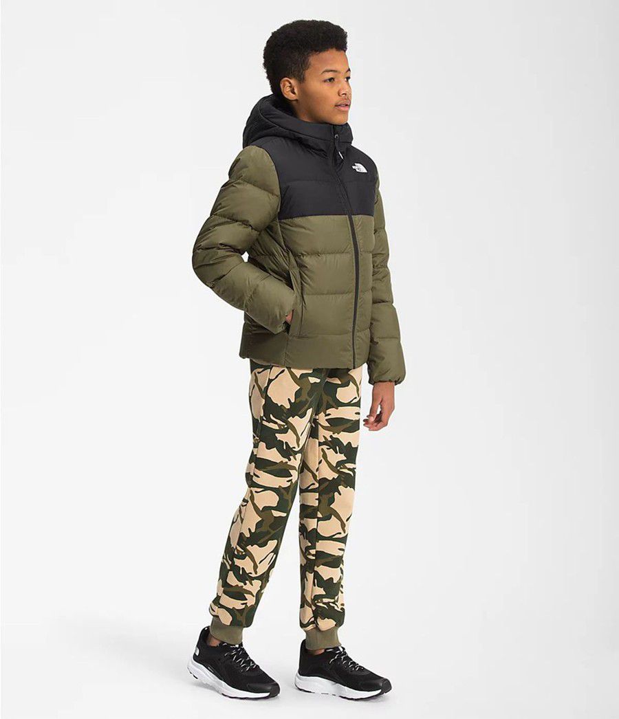 Dětské Hoodies The North Face Moondoggy Olivy Zelené | PMDUZIT-94