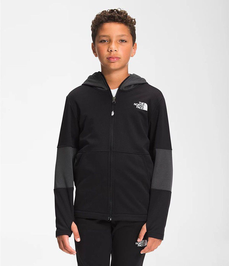 Dětské Hoodies The North Face Winter Warm Full Zip Černé | EXQTAHP-73