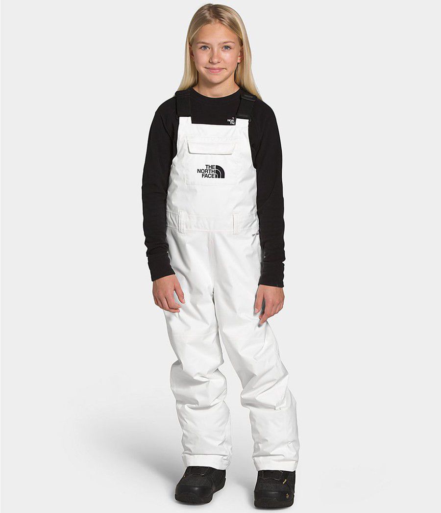 Dětské Kalhoty The North Face Freedom Insulated Bib Bílé | ONSYXTI-08