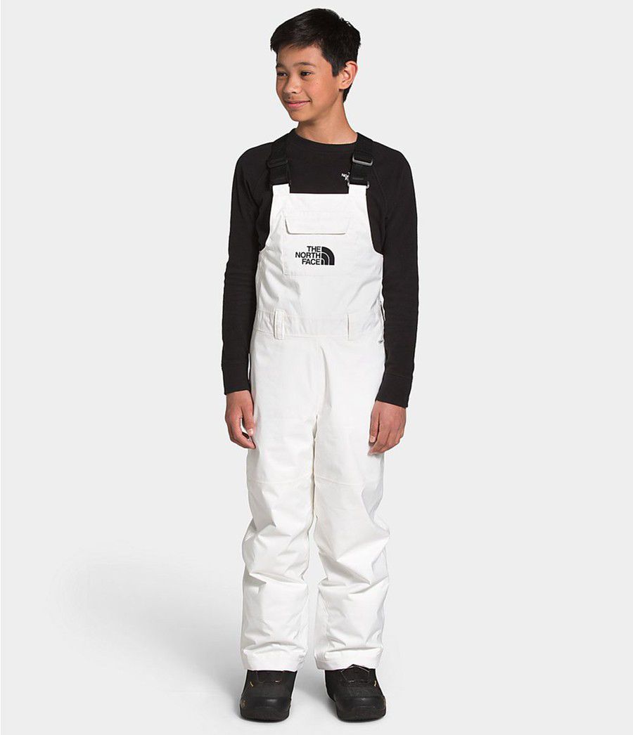 Dětské Kalhoty The North Face Freedom Insulated Bib Bílé | ONSYXTI-08