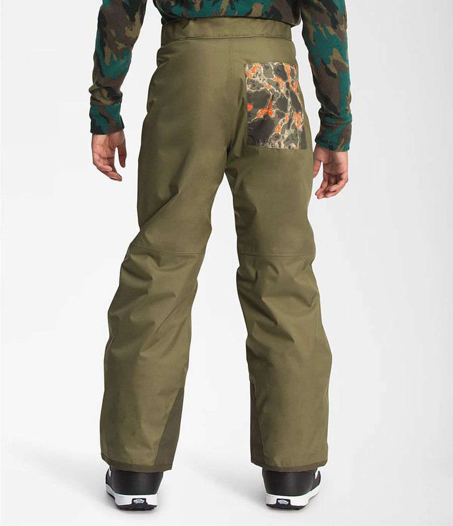 Dětské Kalhoty The North Face Freedom Insulated Olivy Zelené | SZTGREB-34