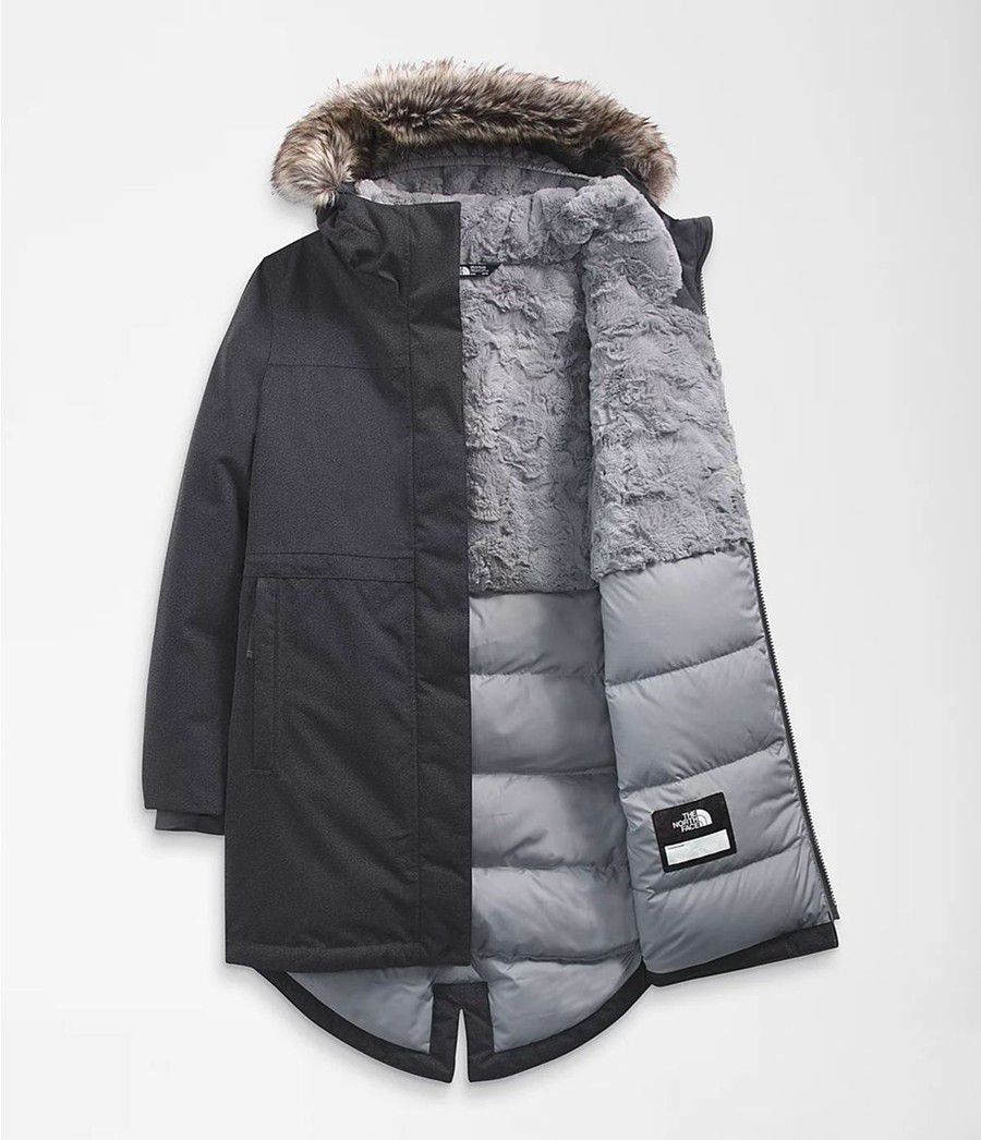 Dětské Parkas The North Face Arctic Swirl Šedé | SULDTWN-26