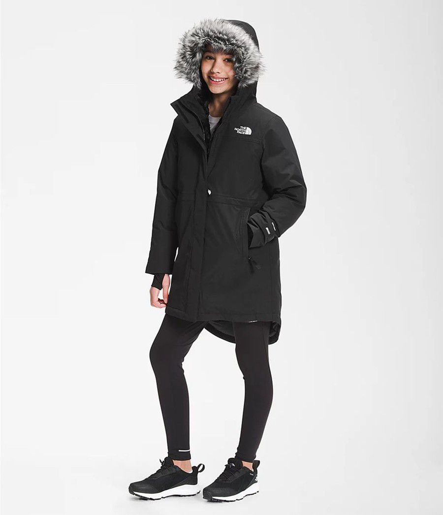 Dětské Parkas The North Face Arctic Swirl Černé | BUEGQMF-83