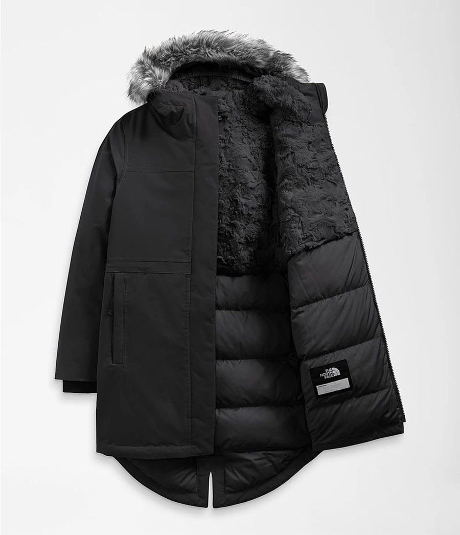 Dětské Parkas The North Face Arctic Swirl Černé | BUEGQMF-83