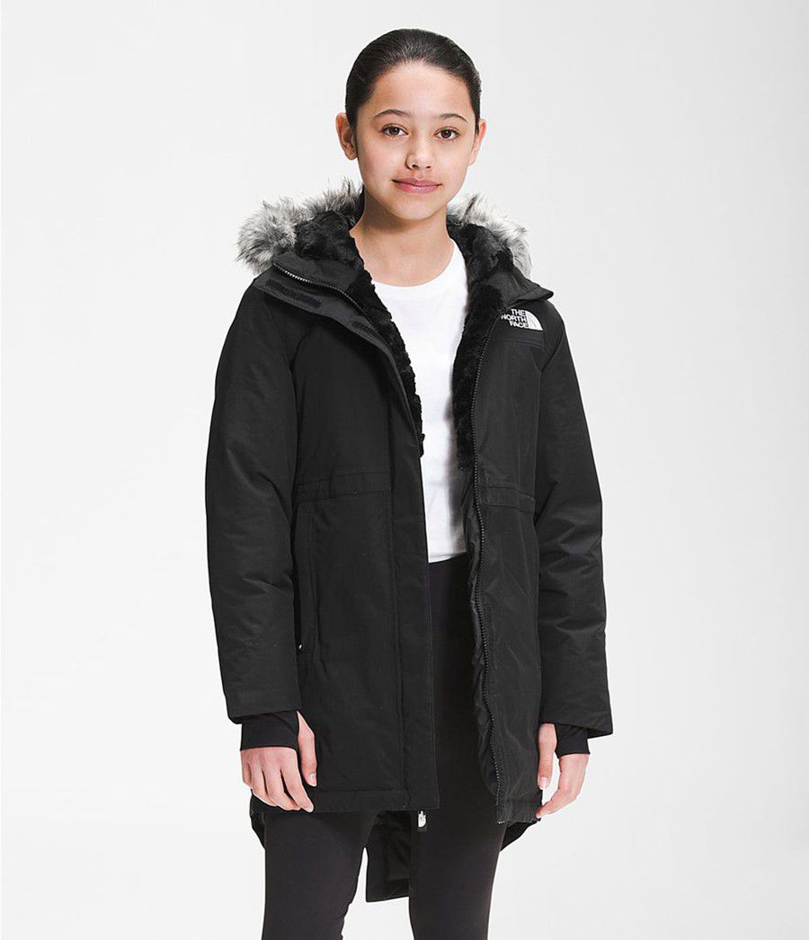 Dětské Parkas The North Face Arctic Swirl Černé | BUEGQMF-83