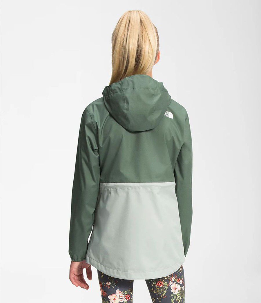 Dětské Parkas The North Face Dryvent Mountain Snapper Zelene | DIMNWJF-09