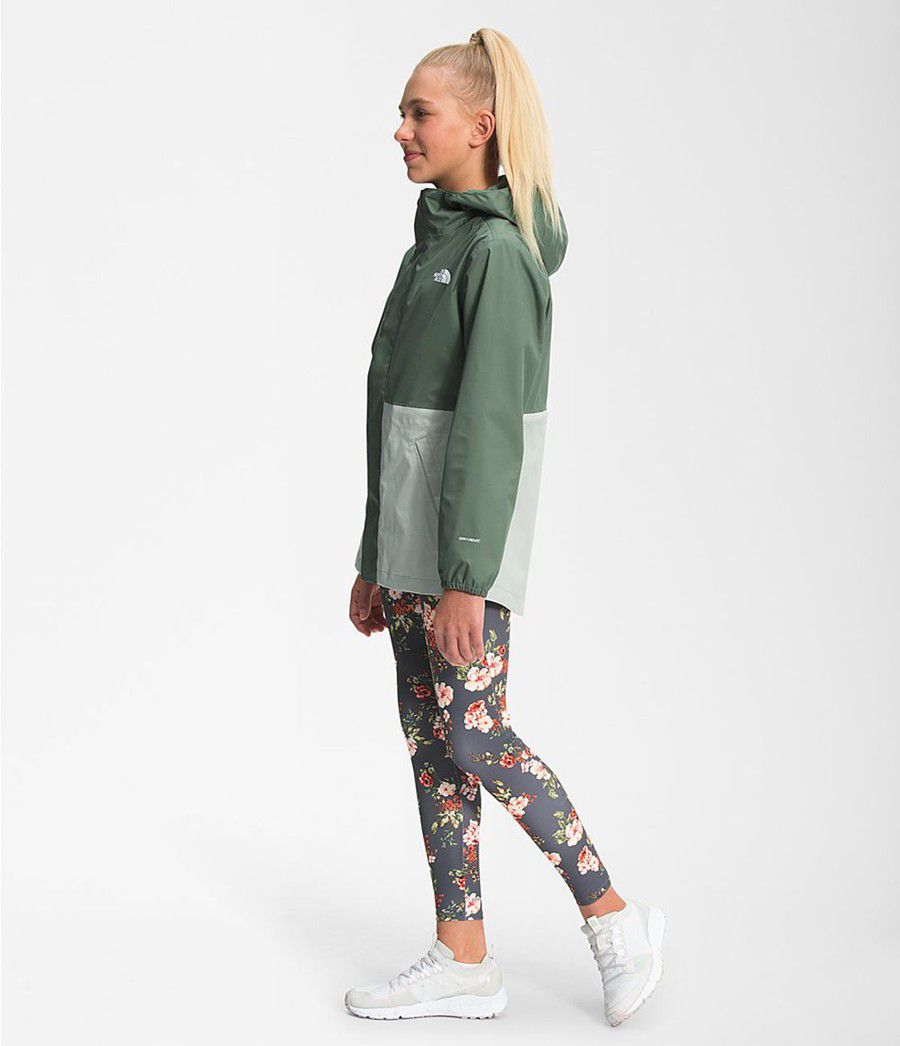 Dětské Parkas The North Face Dryvent Mountain Snapper Zelene | DIMNWJF-09