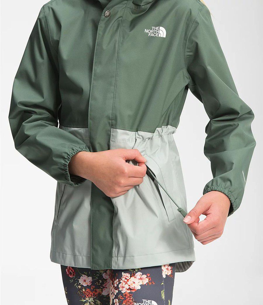 Dětské Parkas The North Face Dryvent Mountain Snapper Zelene | DIMNWJF-09