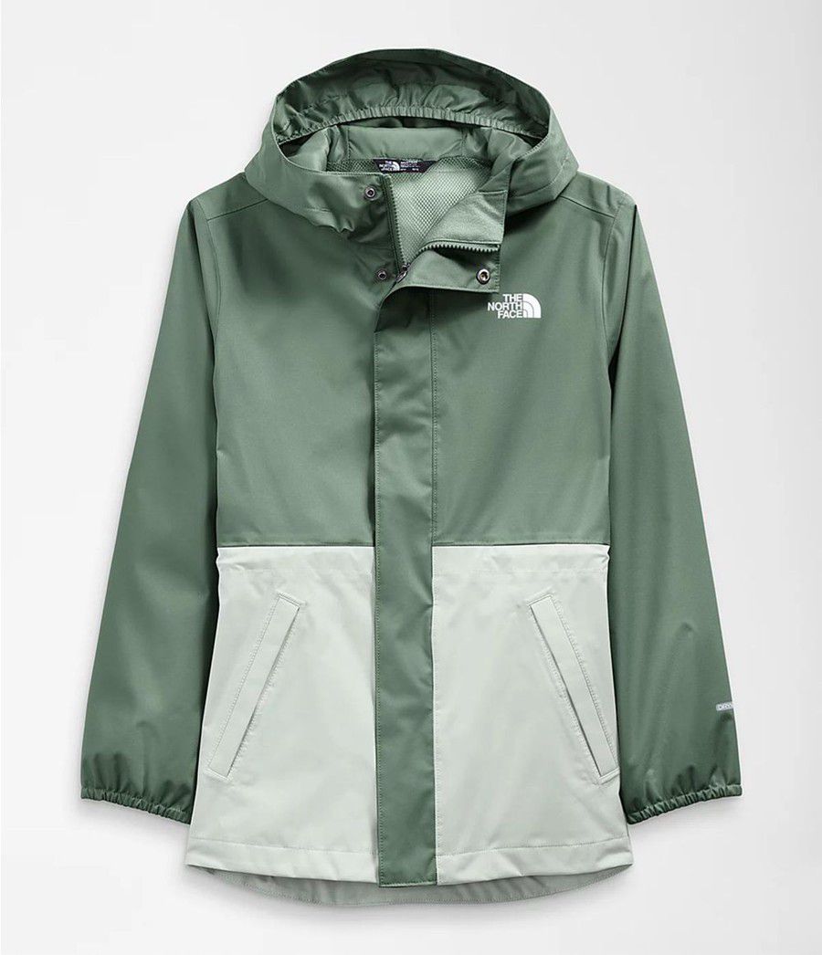 Dětské Parkas The North Face Dryvent Mountain Snapper Zelene | DIMNWJF-09