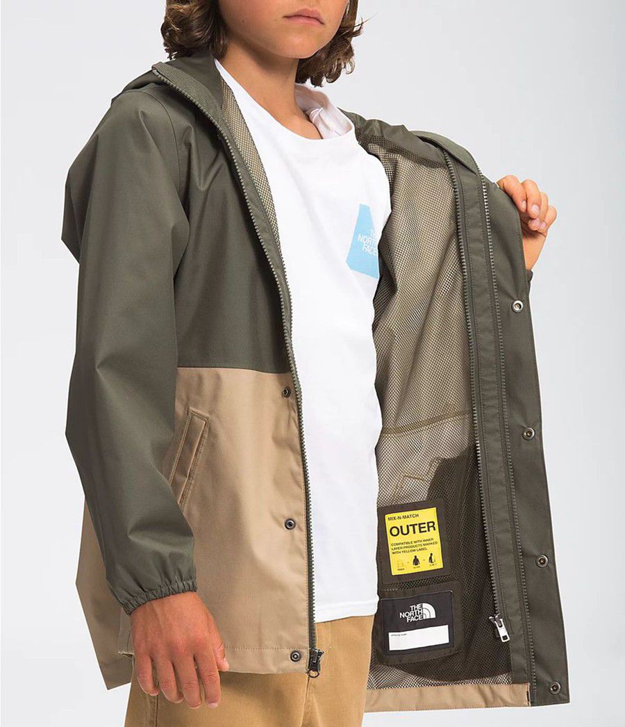 Dětské Parkas The North Face Dryvent Mountain Snapper Taupe | IPESFBH-37