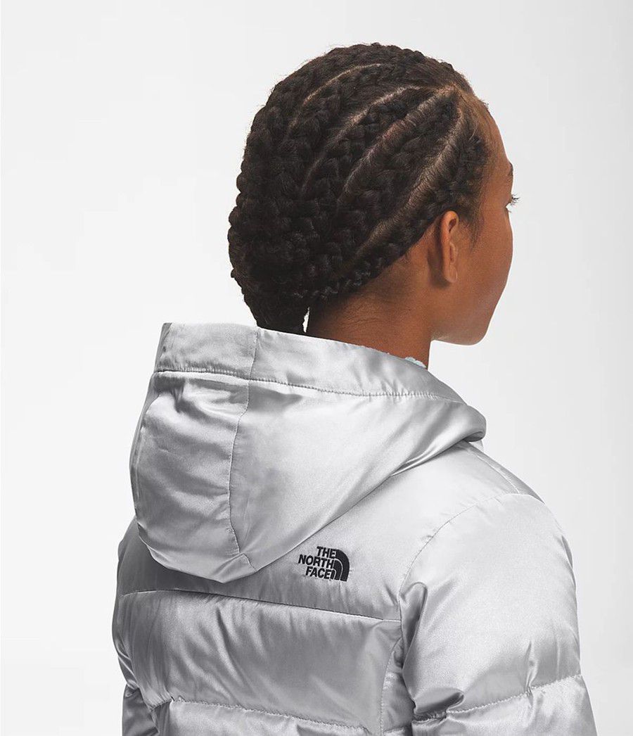 Dětské Parkas The North Face Printed Dealio Fitted Šedé | QRFTENY-86