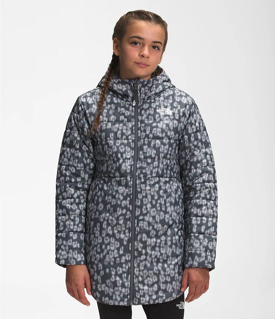 Dětské Parkas The North Face Printed Reversible Mossbud Swirl Šedé | VODZRAH-36