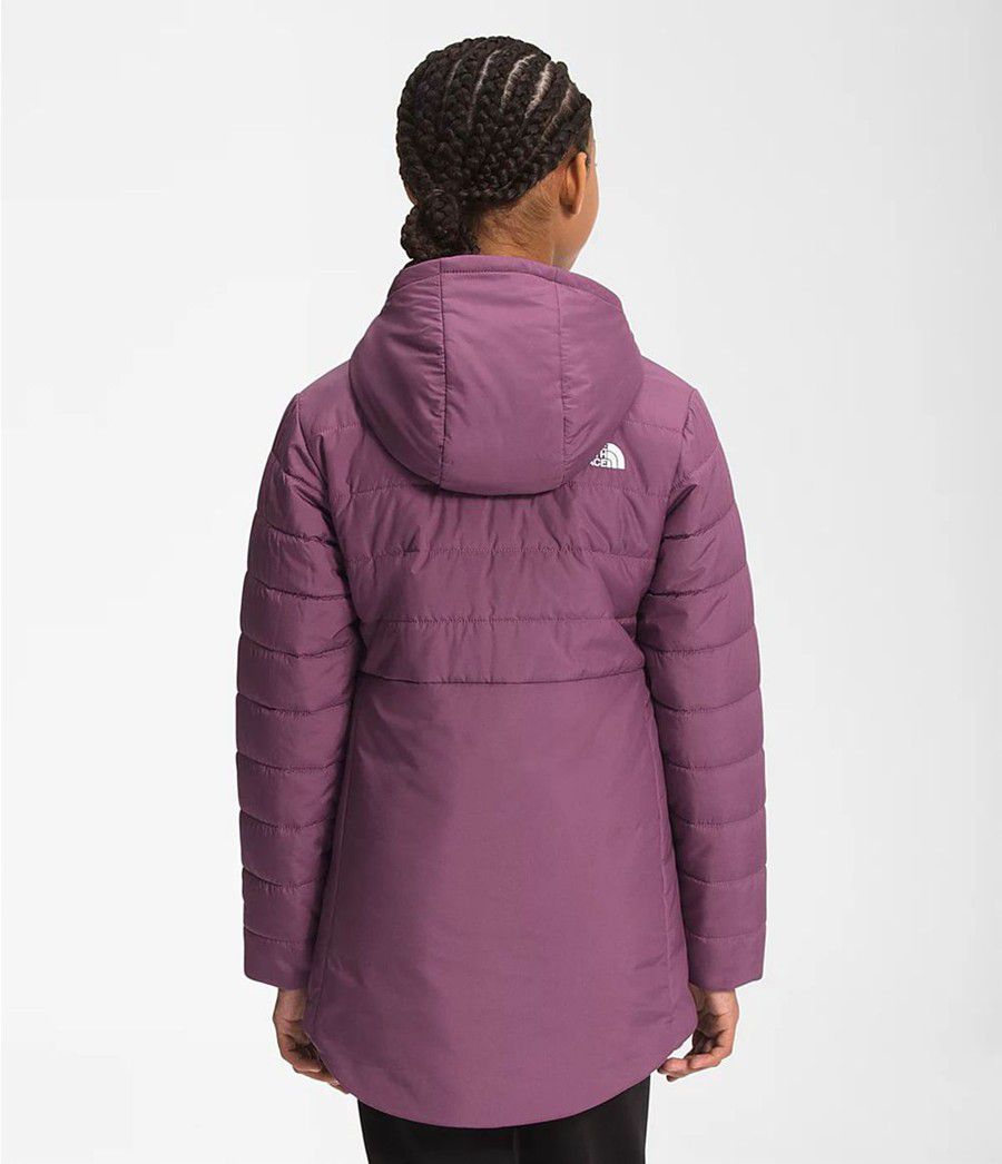 Dětské Parkas The North Face Reversible Mossbud Swirl Fialové | EWVPCXR-30