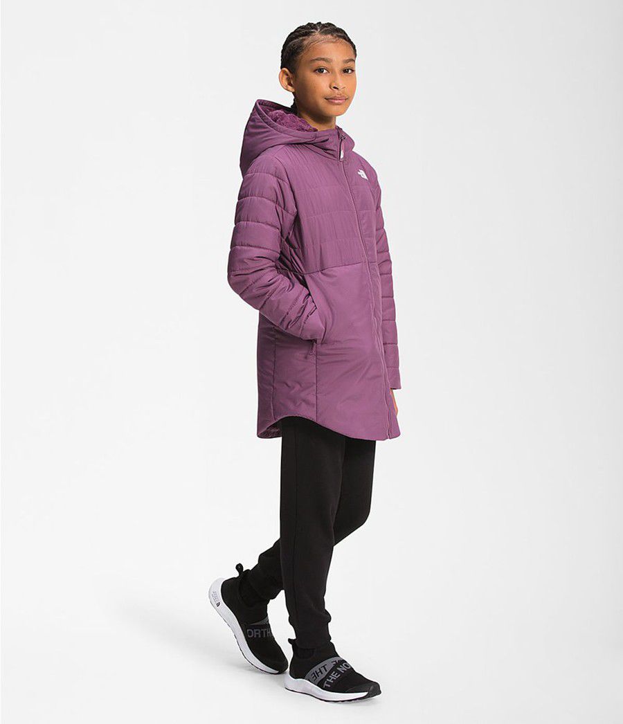 Dětské Parkas The North Face Reversible Mossbud Swirl Fialové | EWVPCXR-30