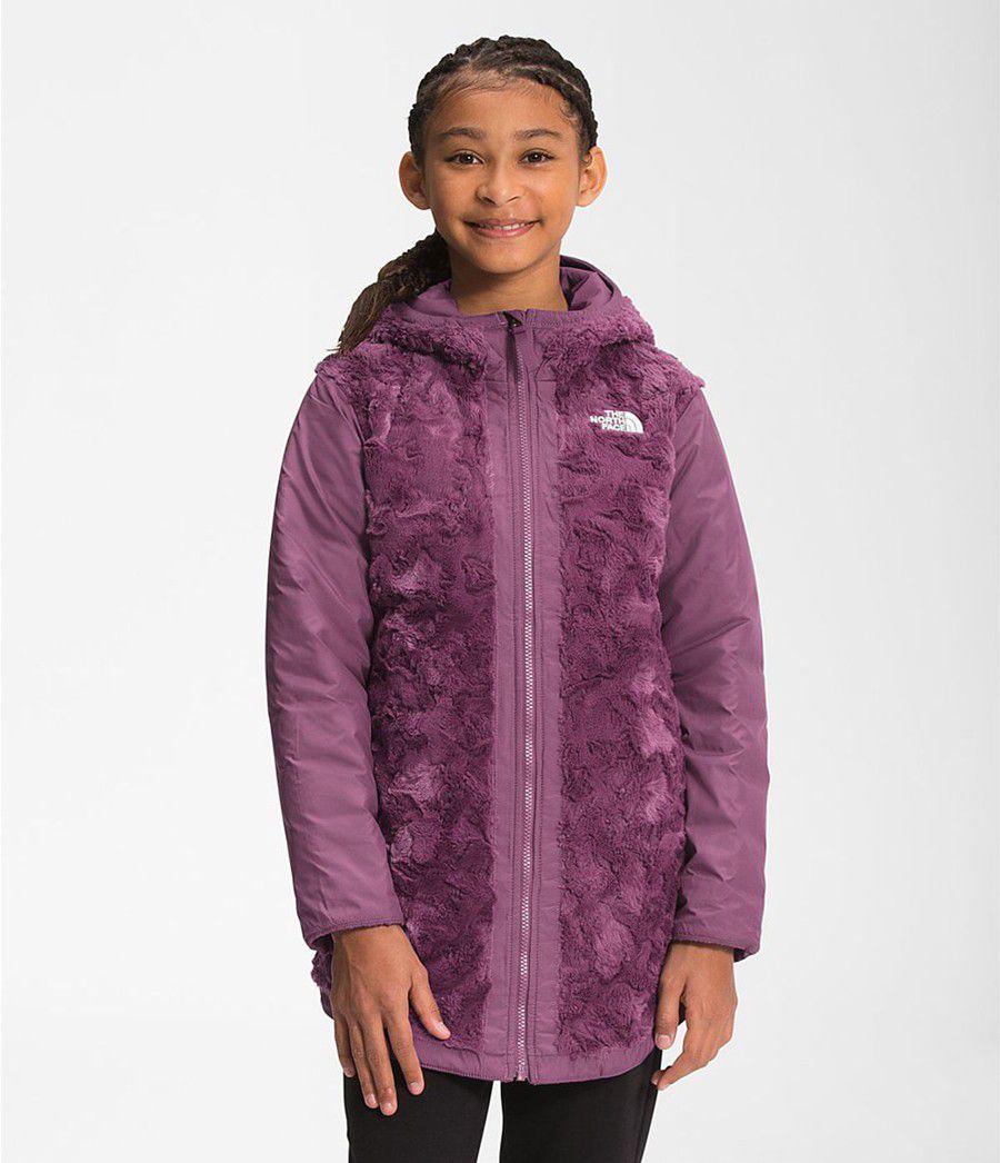 Dětské Parkas The North Face Reversible Mossbud Swirl Fialové | EWVPCXR-30