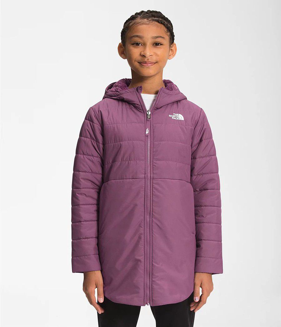 Dětské Parkas The North Face Reversible Mossbud Swirl Fialové | EWVPCXR-30
