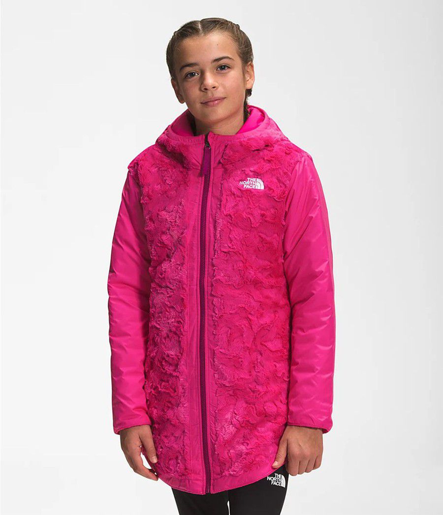 Dětské Parkas The North Face Reversible Mossbud Swirl Růžové | HGZSNPL-28