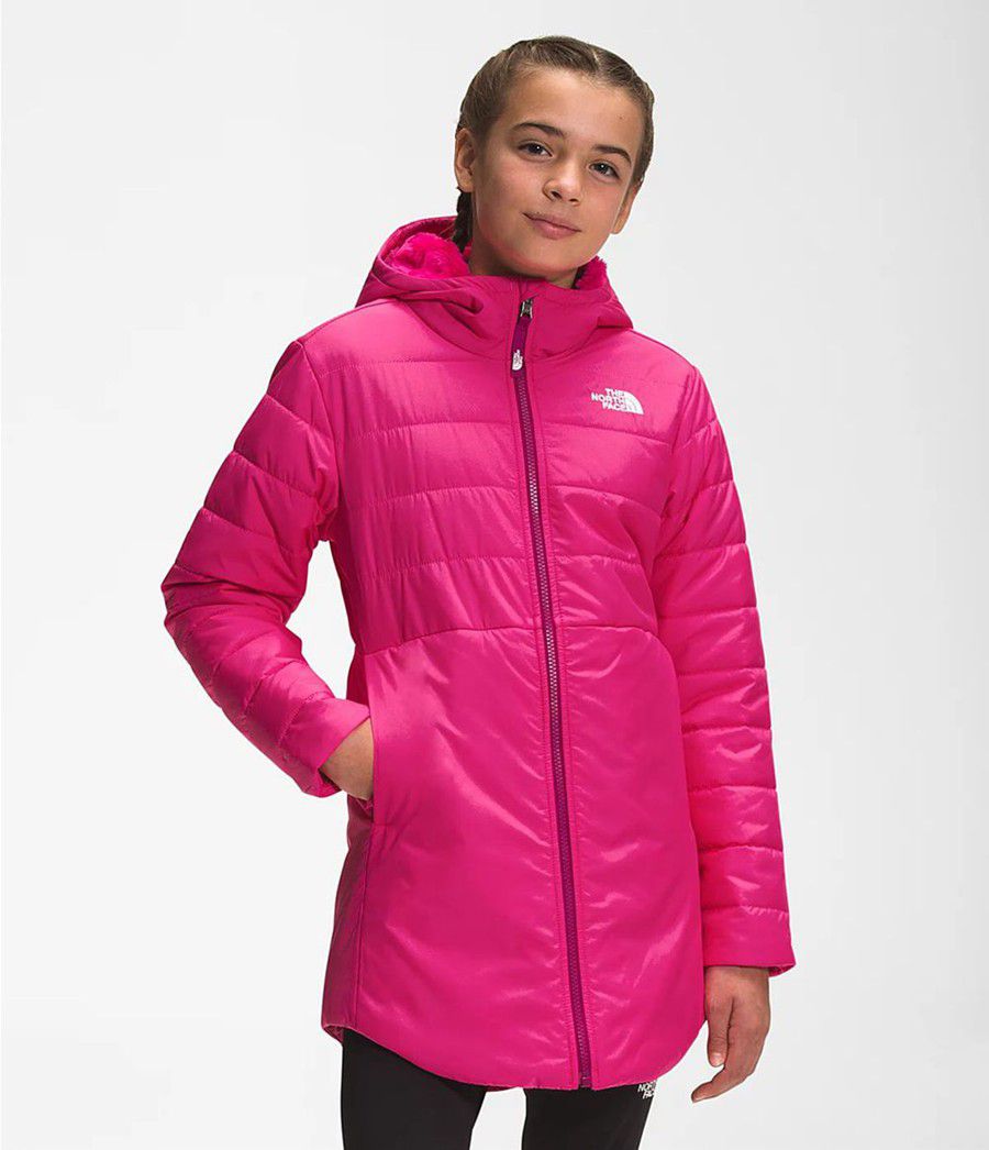 Dětské Parkas The North Face Reversible Mossbud Swirl Růžové | HGZSNPL-28
