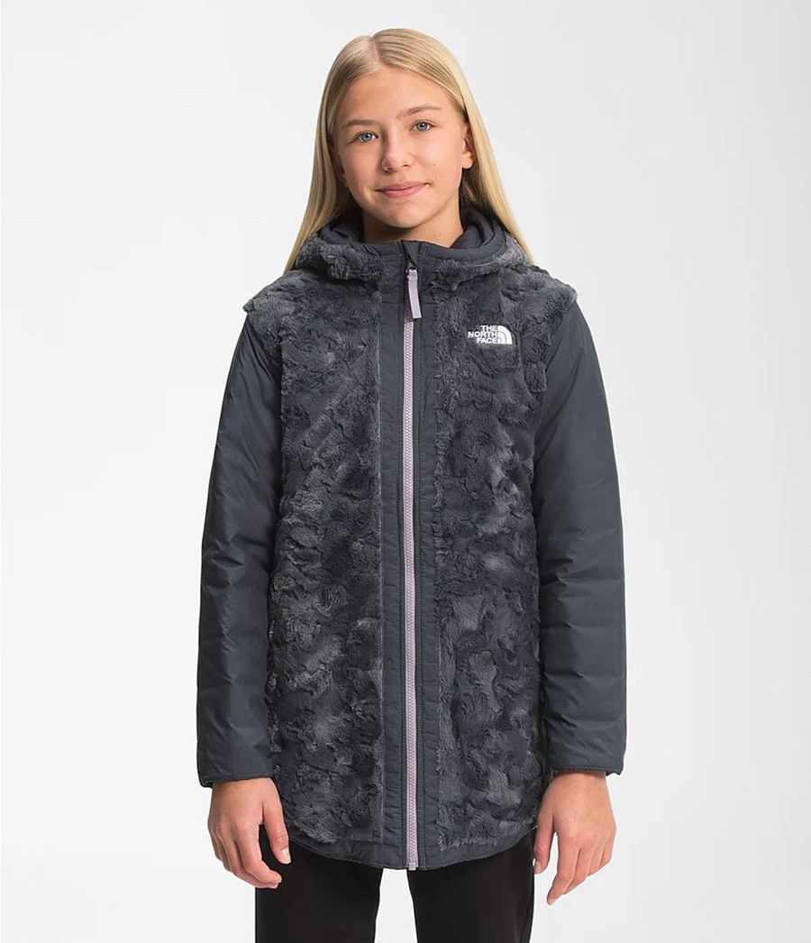 Dětské Parkas The North Face Reversible Mossbud Swirl Šedé | JHIOGKS-09