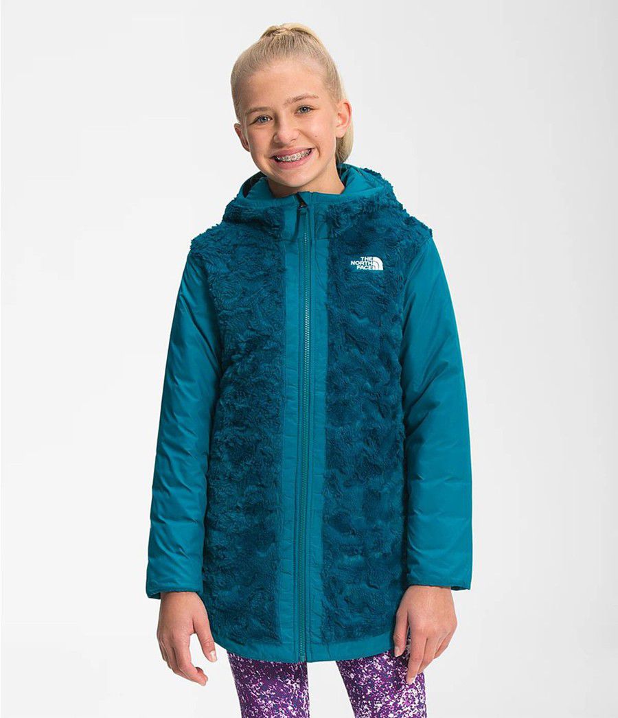 Dětské Parkas The North Face Reversible Mossbud Swirl Blankyt | YJQUXRM-46