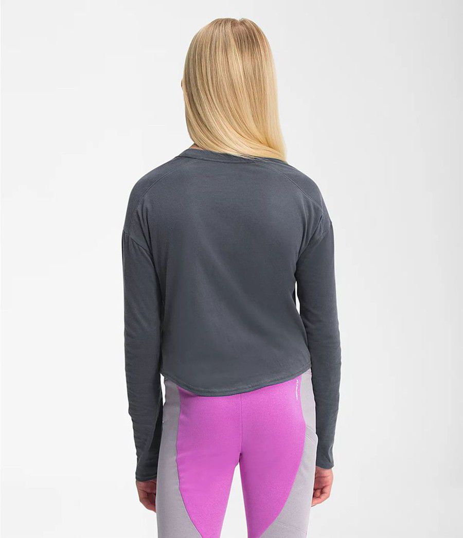 Dětské T-Shirts The North Face Long Sleeve Graphic Šedé | SFPNTZD-26