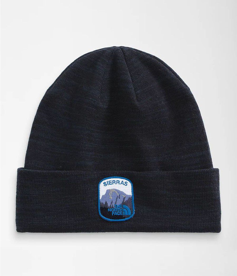 Pánské Beanies The North Face Embroidered Earthscape Tmavě Blankyt | GKVHEJO-41
