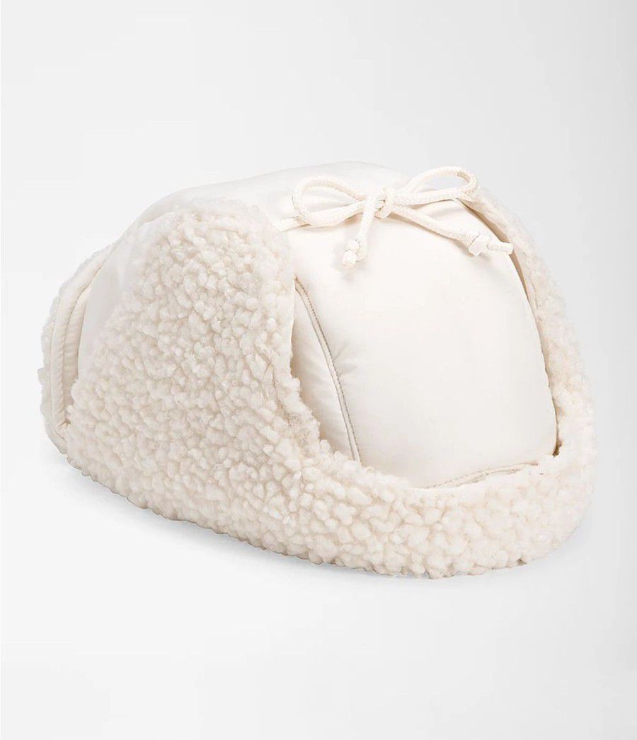 Pánské Beanies The North Face Recycled Ridge Fleece Trapper Bílé | XGYJHQU-62