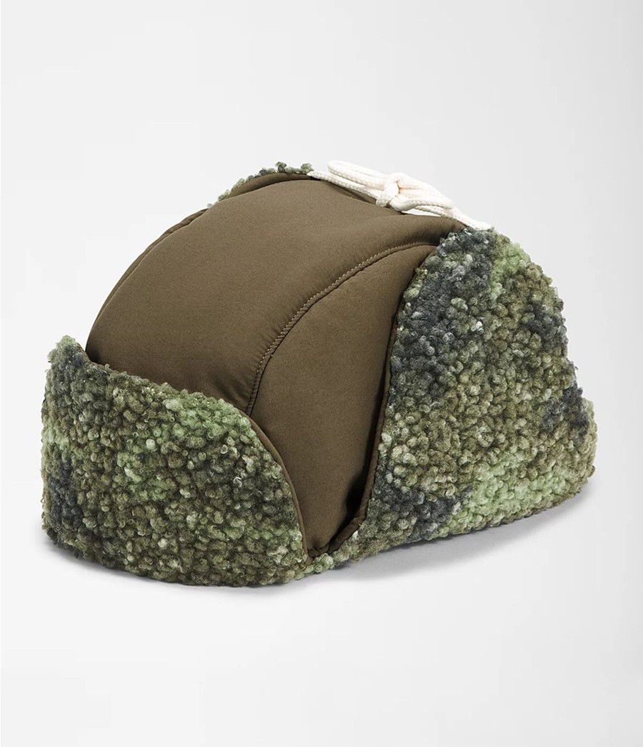 Pánské Beanies The North Face Recycled Ridge Fleece Trapper Olivy Zelené | NIGTCMB-01