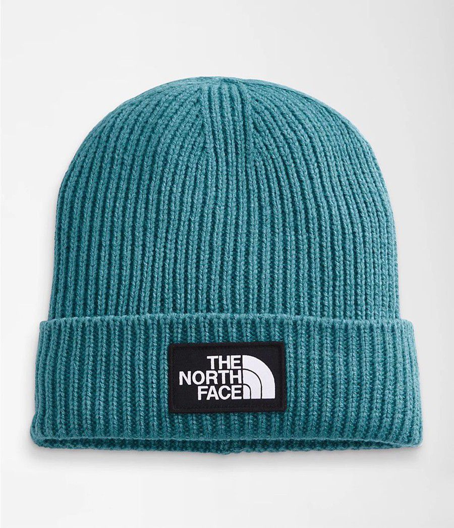 Pánské Beanies The North Face Tnf Logo Box Cuffed Blankyt | PIOUDCY-82