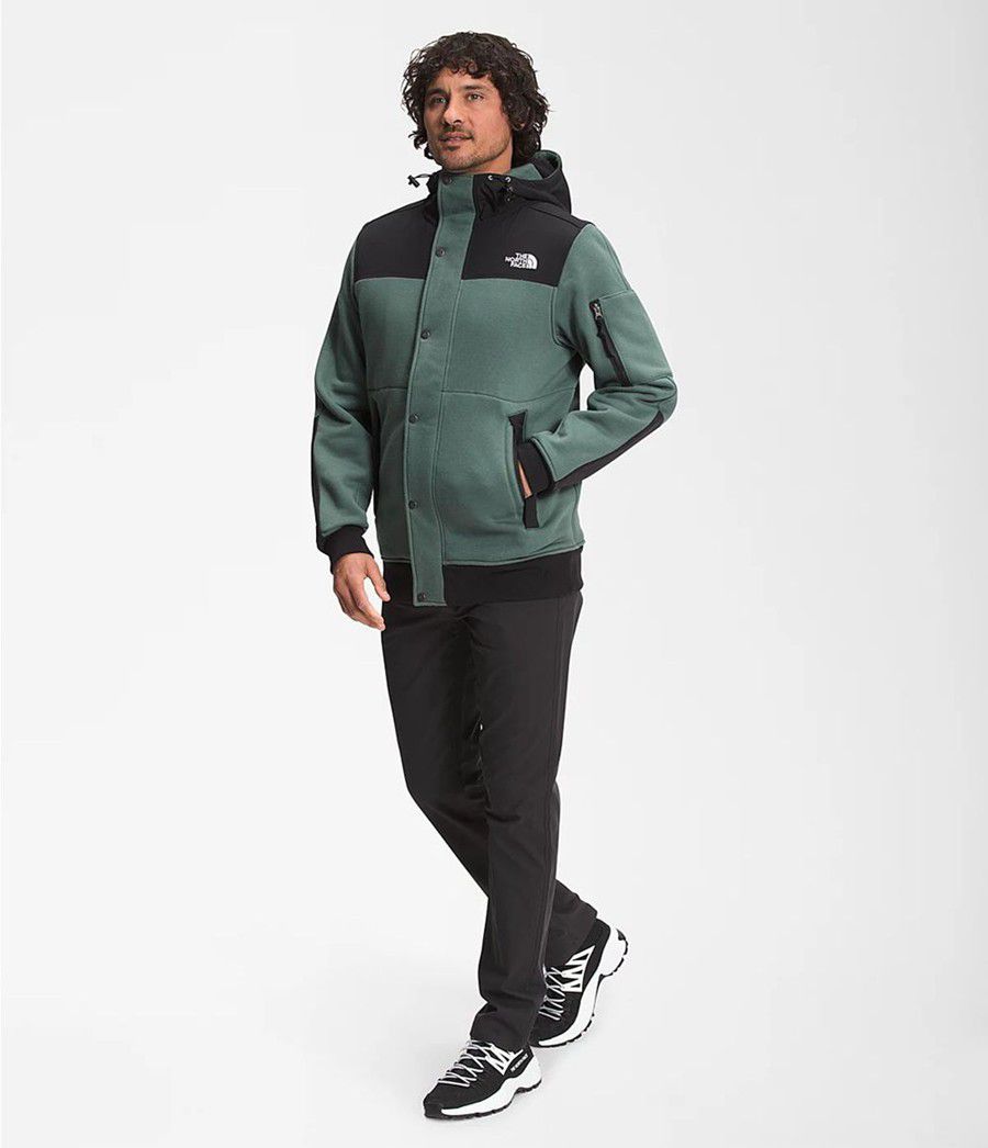 Pánské Fleece Bundy The North Face Highrail Fleece Zelene | JOMSGFV-69