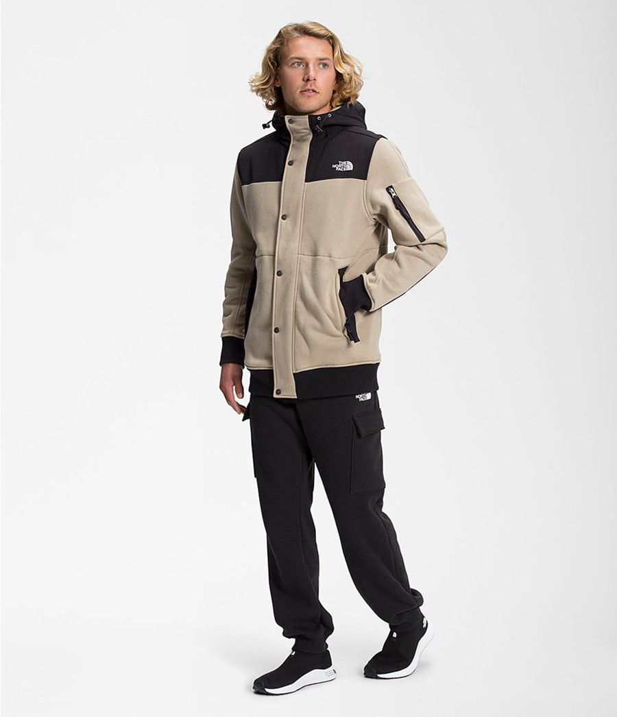 Pánské Fleece Bundy The North Face Highrail Fleece Béžový | JWZYHPR-04