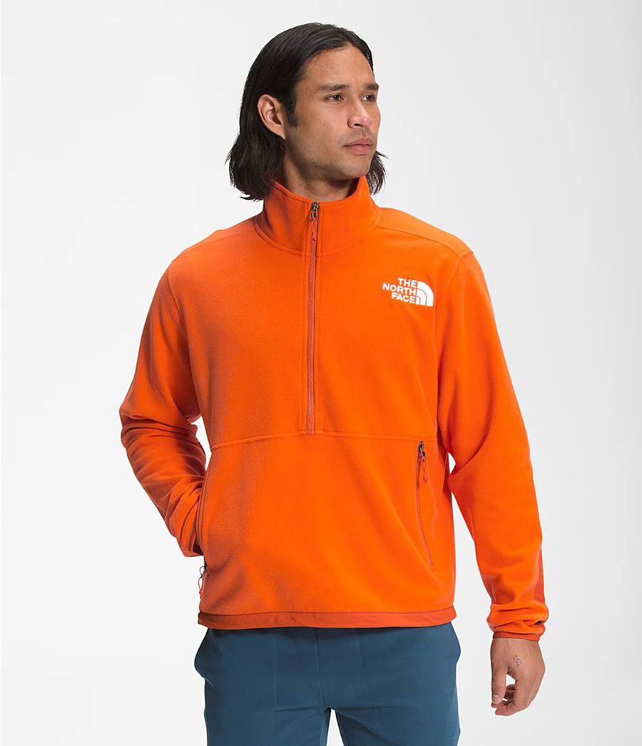 Pánské Fleece Bundy The North Face Tka Kataka Fleece Oranžové | HDVQPRE-87