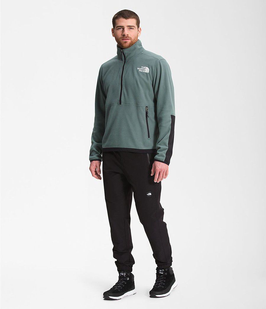 Pánské Fleece Bundy The North Face Tka Kataka Fleece Zelene | DFOQPIC-32