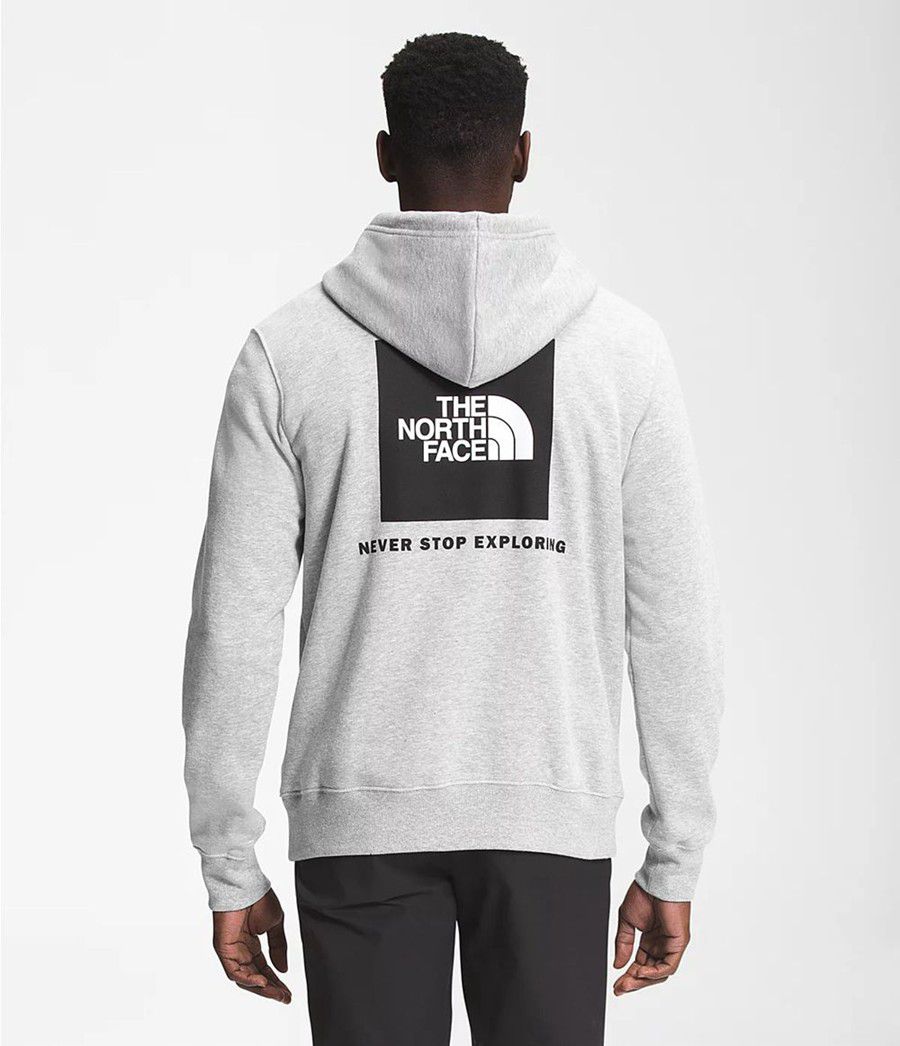 Pánské Hoodies The North Face Box Nse Pullover Světle Šedé | HVZGJAO-06