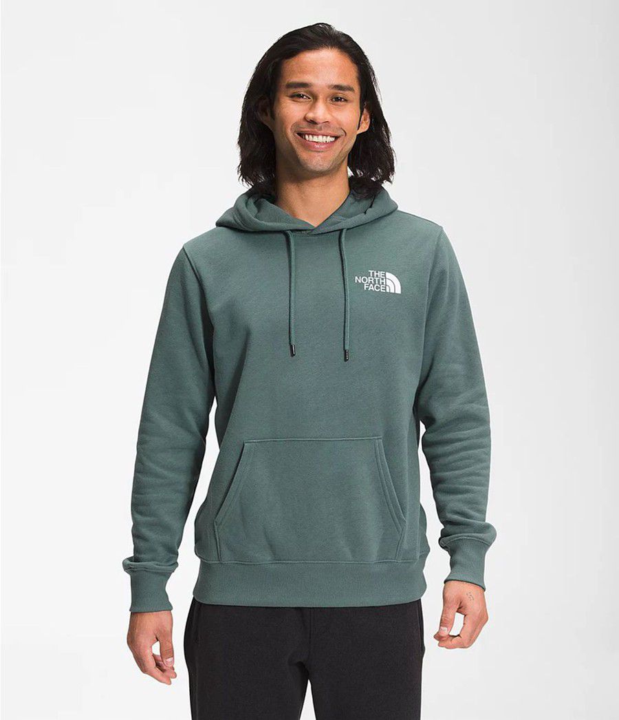 Pánské Hoodies The North Face Box Nse Pullover Zelene | OUPDLYA-23