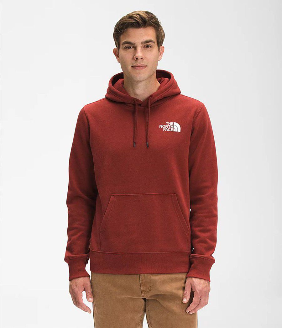 Pánské Hoodies The North Face Box Nse Pullover Červené | WPFQZDG-61