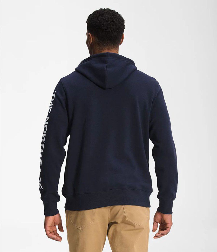 Pánské Hoodies The North Face Brand Proud Full Zip Tmavě Blankyt | QLRXZEJ-05