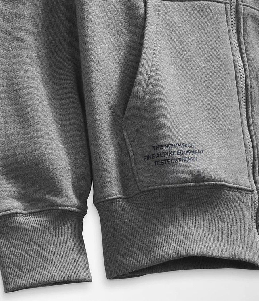 Pánské Hoodies The North Face Brand Proud Full Zip Šedé | BJKUXAZ-47