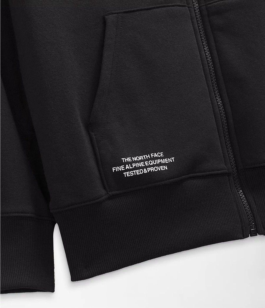 Pánské Hoodies The North Face Brand Proud Full Zip Černé | RJHNKCZ-76