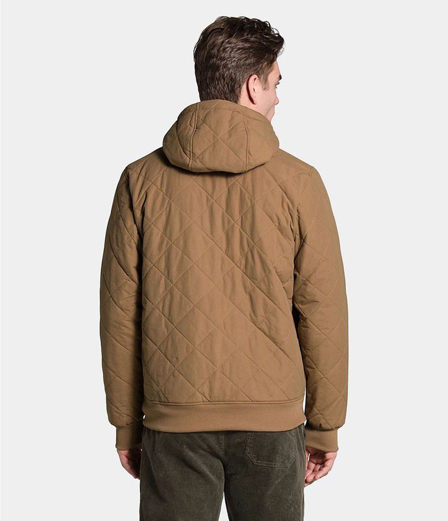 Pánské Hoodies The North Face Cuchillo Insulated Full Zip Hnědé | NDZPKTX-50
