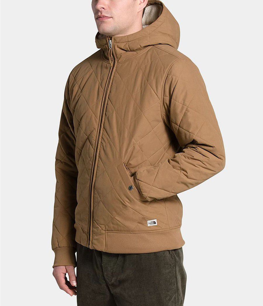 Pánské Hoodies The North Face Cuchillo Insulated Full Zip Hnědé | NDZPKTX-50