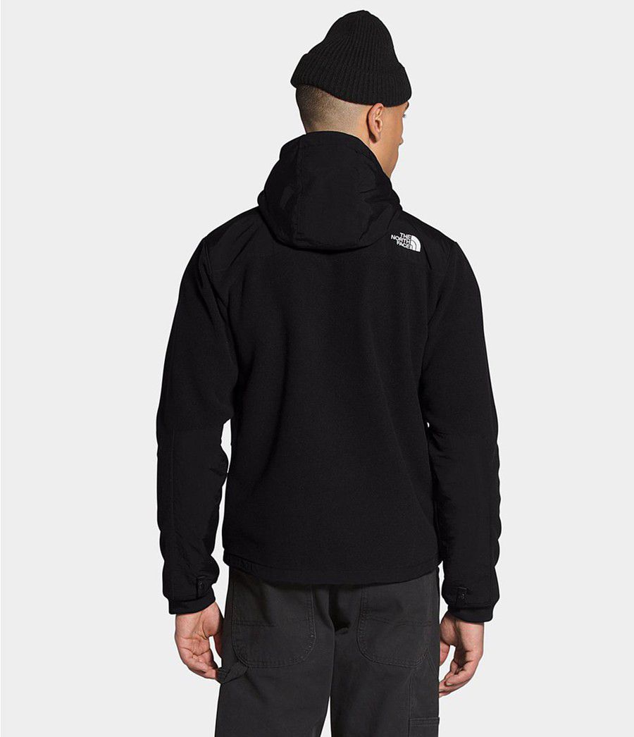 Pánské Hoodies The North Face Denali 2 Černé | NQHZTBR-60