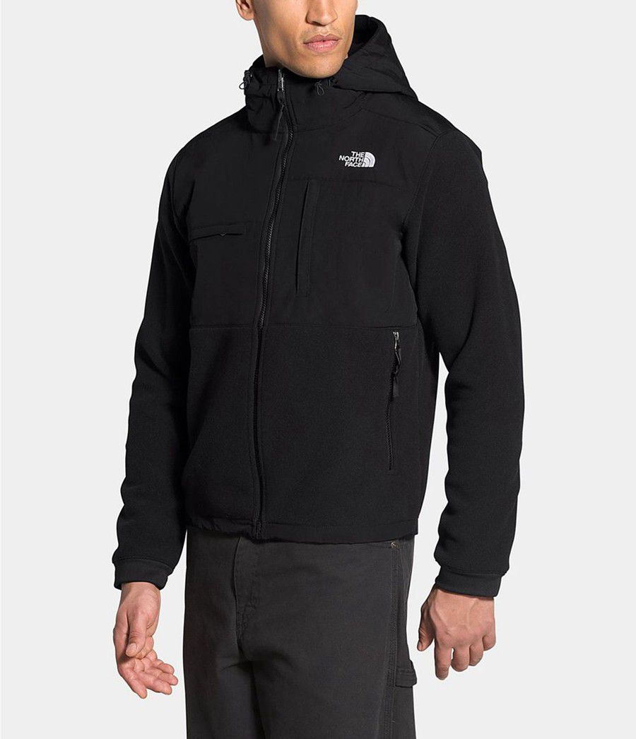 Pánské Hoodies The North Face Denali 2 Černé | NQHZTBR-60