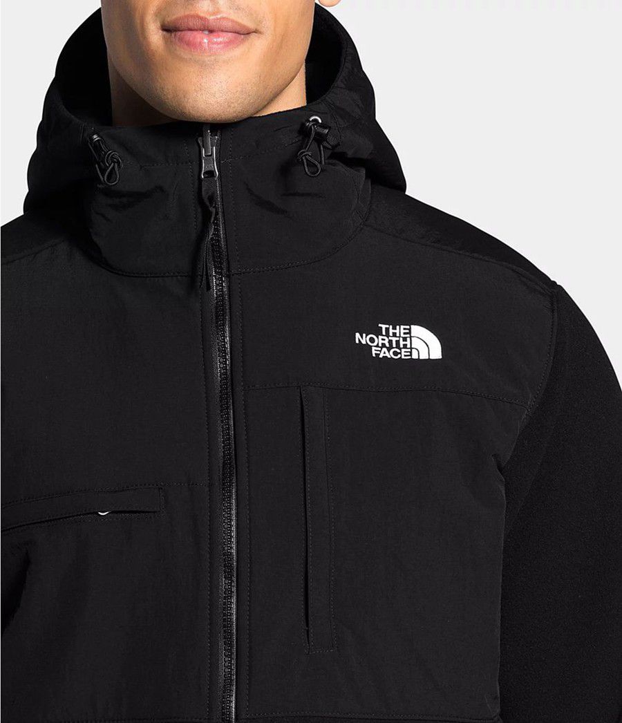 Pánské Hoodies The North Face Denali 2 Černé | NQHZTBR-60