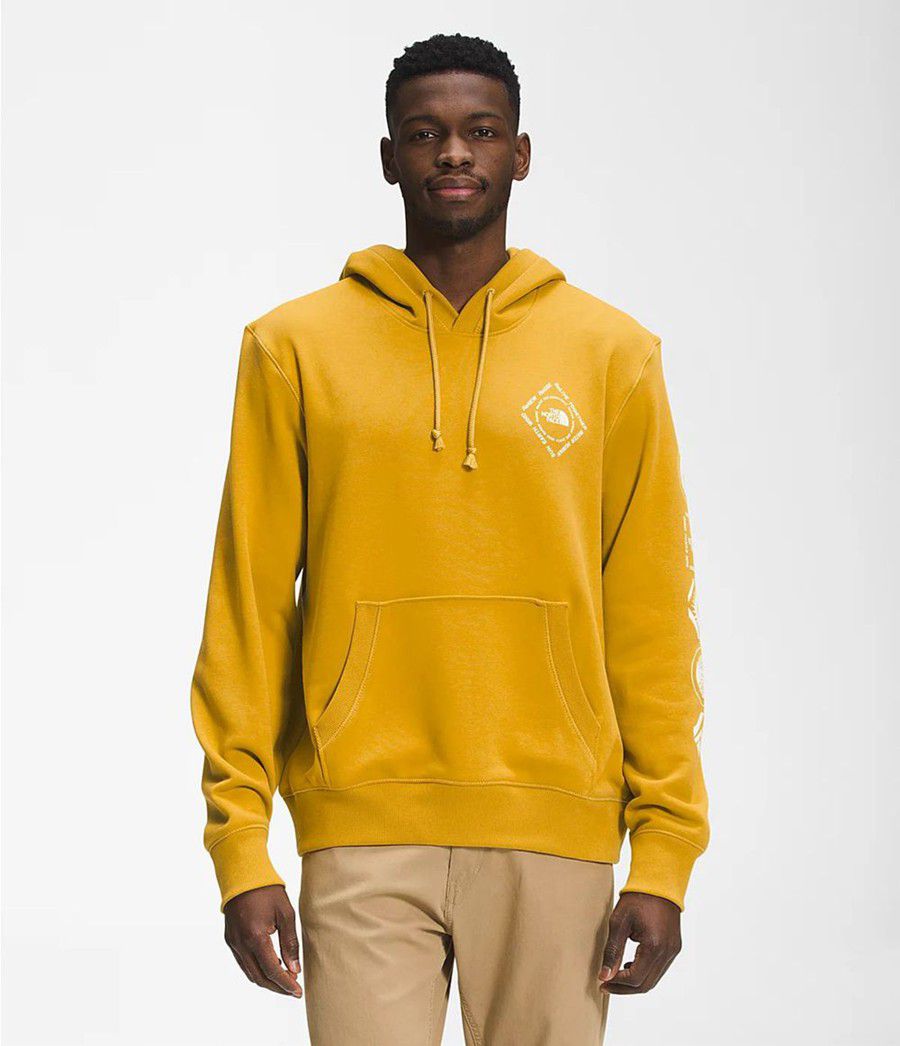 Pánské Hoodies The North Face Himalayan Bottle Source Pullover Žluté | QTXCFLD-86