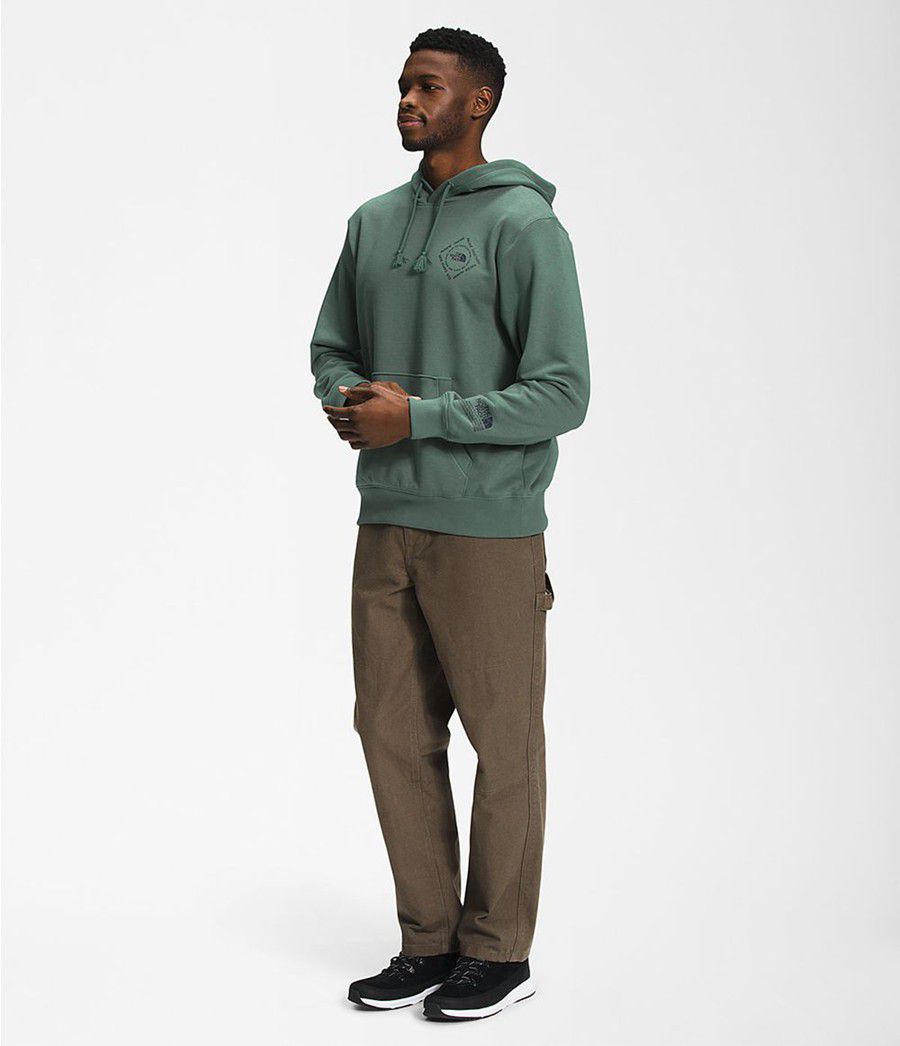 Pánské Hoodies The North Face Himalayan Bottle Source Pullover Zelene | PZAVJNT-64