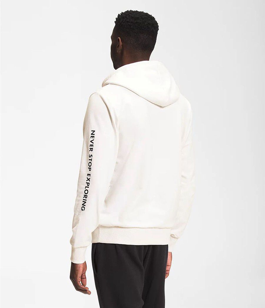 Pánské Hoodies The North Face Logo Play Bílé | CUQKLPD-50