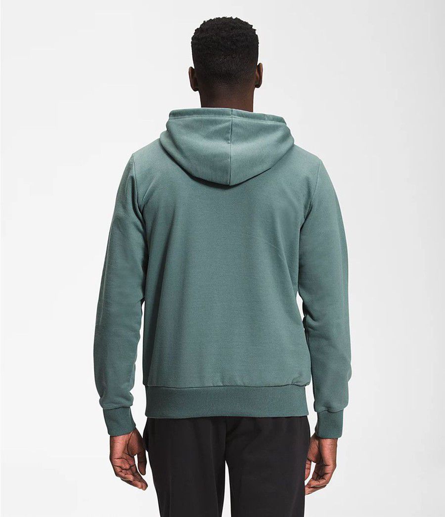 Pánské Hoodies The North Face Logo Play Zelene | XHOGNLU-67