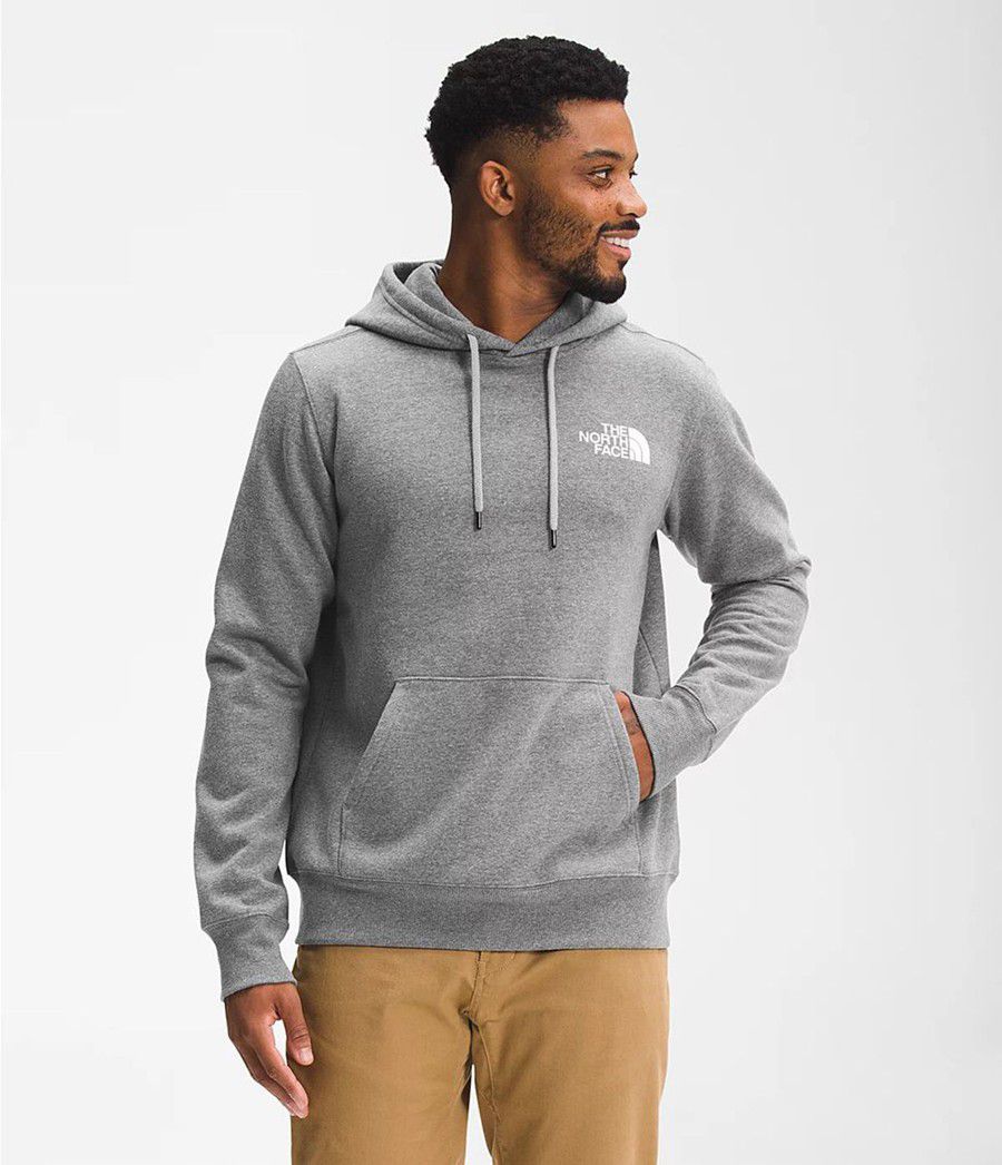 Pánské Hoodies The North Face Mountain Scene Pullover Šedé | ASOUCPZ-32