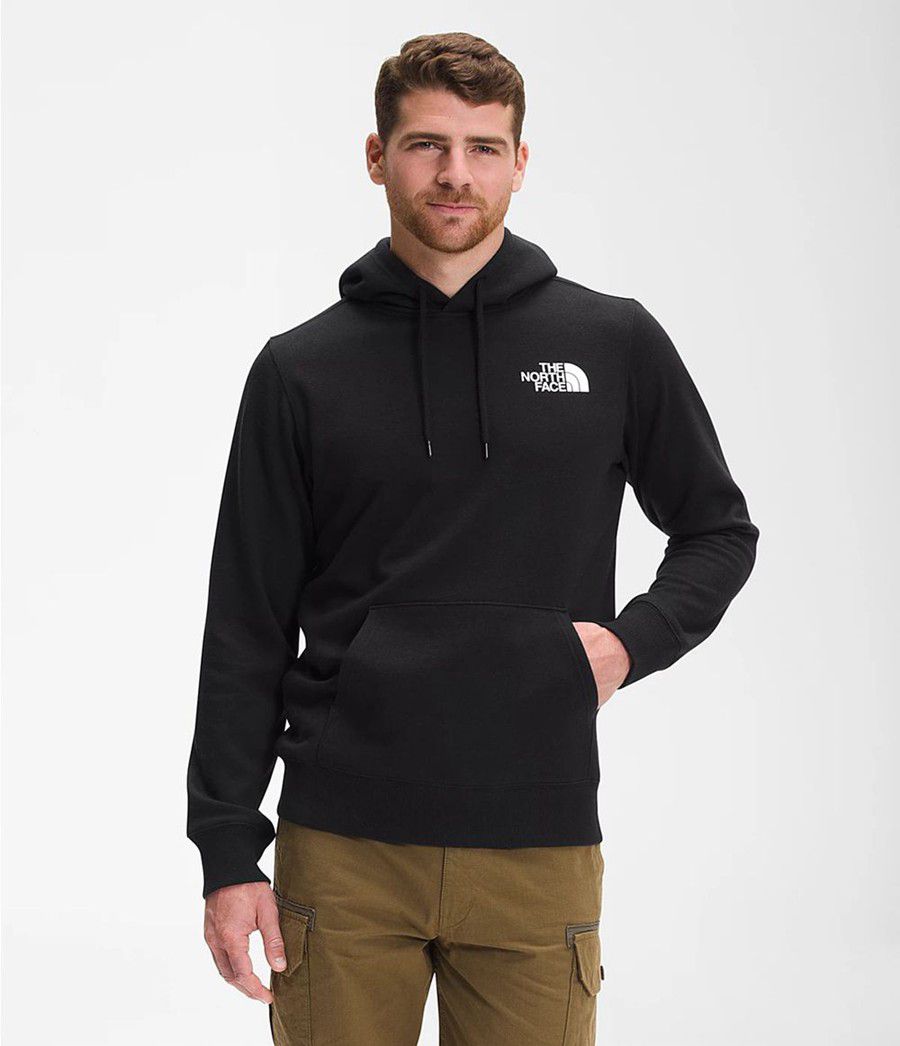 Pánské Hoodies The North Face Mountain Scene Pullover Černé | ZCXDHTE-15